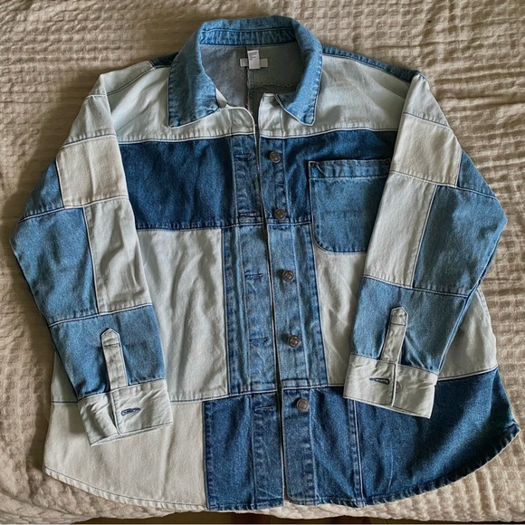Forever 21 Denim Patchwork Jacket - Picture 5 of 11